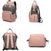 Approach Multi-Functional Mom Backpack - Waterproof Diaper Bag with Large Capacity Diaper Pad Stroller Belts & USB Connection - Gray Pink - Buy Online on GoSupps.com