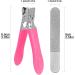 Nekoo Nail Clippers for Thick Nails - Ultra Sharp Curved Trimmer for Adults - Mid-Pink - Buy Online on GoSupps.com