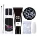 Builder Gel White Nail Extension Kit with Slip Solution & Nail Forms Tips Gel Nail Extension Kit Long Lasting Builder Gel All-in-One Poly Nail Gel Starter Kit Nail Art Design for DIY Nail Art