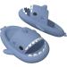 ChayChax Shark Slides - Unisex Summer Slippers & Beach Sandals for Women Men & Children | EU 40/41 | Stylish & Comfortable Blue Bath Shoes - Buy Online on GoSupps.com