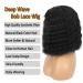 CLIONE Deep Wave Bob Lace Wig 12 - Short Synthetic Wigs for Black Women - Natural Black Color - Curly Bob Lace Front Wig - Buy Online on GoSupps.com