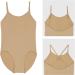 Soudittur Girls Ballet Dance Leotard L (Age 12-15 Y) Nude Seamless Camisole with Adjustable Straps - Buy Online on GoSupps.com
