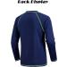 UV Protection Long Sleeve Swim Shirt for Children 6-12 Years - Boys Navy Blue UPF 50+ - Buy Online on GoSupps.com