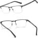 Buy Eyecedar 5-Pack Men's Blue Light Blocking Reading Glasses - Gunmetal Half Frame Anti-Eye Strain & Anti-Glare +3.00 Power - Buy Online on GoSupps.com