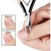 KMZ Cuticle Nippers Stainless Steel Professional Cuticle Cutter Trimmers Cuticle Cutters with Double Spring Manicure Pedicure Tool for Home and Salon (Black) - Buy Online on GoSupps.com