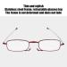 Bezax Fashion Red Folding Reading Glasses for Presbyopia | Portable Case for Men & Women - Stylish +350 - Buy Online on GoSupps.com