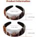 Headbands Women Hair Head Bands 2 Pieces Wide Top Turban Velvet Hair Bands Elastic Headband Daisy with Cake on Wood Background Fashion Head Wrap 2 Size Multi-colored 4 - Buy Online on GoSupps.com
