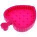 VINTORKY Makeup Brush Cleaning Pad Makeup Brush Cleaning Tool Silicone Holder Silicone Makeup Tool Cleaner Beauty Brush Cleaning Bowl Makeup Pallet Scrub Board Silica Gel Foldable 12x9cm Rosy