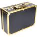 Professional Barber Case | Portable Stylist Travel Kit | Hair Tool Storage Box for Scissors Hair Dryer and Accessories (Gold - Buy Online on GoSupps.com