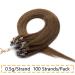 Silk-Co Real Hair Microring Extensions - 0.5g Micro Loop 100 Strands 7A Human Hair 40cm Light Brown - Smooth & Soft - Buy Online on GoSupps.com