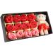 12 Rose Flower Soap Gift Box with Plush Bear - Romantic Valentine s Day Gift (Red 23.5x12x5cm) - International Shipping - Buy Online on GoSupps.com