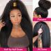 28 inch Kinky Straight Lace Front Wig | 13x4 Yaki Straight | 180% Density | Brazilian Virgin Human Hair | Pre Plucked with Baby Hair | Natural Black - Buy Online on GoSupps.com