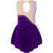 FEESHOW Lavender Figure Ice Skating Dress for Girls 12 Years | Long Sleeve Ballet Leotard Costume with Shiny Diamond Detail - Buy Online on GoSupps.com