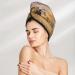 Hair Towel Wrap for Quick Drying - Buttoned Turban & Head Towel | Wildlife Protection | International Shipping - Buy Online on GoSupps.com