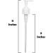 White Soap and Lotion Pump for 32oz Castile Bottles | 28/410 Neck | 2 Pack - Perfect for Easy Dispensing - Buy Online on GoSupps.com