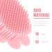 Silicone Body Scrubber Shampoo Massager Brush | Baby & Kids Hair Scalp Exfoliator | Pink - Buy Online on GoSupps.com