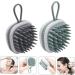 WOONEKY Silicone Shampoo Comb Set - 2 Pack Scalp Brushes for Effortless Hair Washing & Scalp Care - Buy Online on GoSupps.com