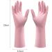 nerhemg Tough Rubber Gloves Laundry Set of 3 Pairs Kitchen Cleaning Puncture-proof Long Elastic Cuff Design Skin-friendly Small 3pcs - Buy Online on GoSupps.com