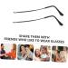 Marmerdo Retro Sunglasses Accessories | Universal Replacement Legs & Earplugs | Vintage Metal & Plastic Glasses Black - Perfect for All Styles - Buy Online on GoSupps.com