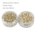 200 Blonde Silicone Aluminium Micro Nano Rings for I Tip/Nano Hair Extensions - 5.0x3.0x3.0 mm - Lined Beads - Hair Extension Tool Beads - Buy Online on GoSupps.com