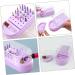 minkissy Box Drills Cleaning Brush Nail Art Salon Goods Manicure Polishing Heads Organizer Nail Drill Holder Drill Bit Holder Nail Drill Bits Container Purple Tool Holder Ceramics Plastic - Buy Online on GoSupps.com