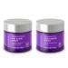 Andalou Naturals Resveratrol Q10 Night Repair Cream 1.7oz & Hyaluronic Dmae Lift Firm Skin Cream 1.7oz Hydrating Helps Reduce Fine Lines and Wrinkles Value Bundle
