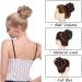 Reddish Brown Updo Ponytail Hair Extension Scrunchie | Curly Wavy Bun Hairpiece for Women - 25g - Buy Online on GoSupps.com