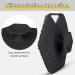 Silicone Exfoliating Body Scrubber with Storage Hooks - Easy to Clean & Reusable - Deep Clean and Revitalize Your Skin | Black - Buy Online on GoSupps.com
