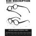JM Set of 5 Round Reading Glasses | Spring Hinge Eyeglasses for Women & Men | +2.25 Magnification | Black Tortoise & Clear Styles - Buy Online on GoSupps.com