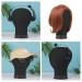 Lucicass 22 Canvas Block Head Wig Head with Stand - 22 Inch Black Mannequin Head for Wig Making and Display - Buy Online on GoSupps.com