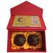 Unbit magnetic baoding balls 2 pieces Chinese hand massage balls for healthy exercises with support box stressball ballstretcher (color: a)