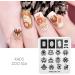 KADS Nail Art Stamping Plates Set Image Template Stencils Pattern with Stamping Plates Holder Case Organizer (ZO016) - Buy Online on GoSupps.com