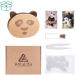 Panda Baby Tooth Fairy Box with Lanugo Bottle - AhfuLife Wood Keepsake Organizer for First Teeth - Ideal Christening Gift for Newborn Boys & Girls - Buy Online on GoSupps.com