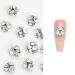 Nail Clear Nails Art White Nail Gems Nail Rhinestones Nails Art Decorations For Acrylic Nails Nails Art White Nail Crystals Gems Clear Nail Rhinestones For Wedding 8mm