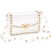COROMAY Clear Purse for Women, Clear Crossbody Bag Stadium Approved, Fashion Rivet Decor Clear Purses Clear Purse-gold