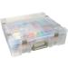 ArtBin 6981AB Super Satchel Deluxe Divided Base Large Portable Art & Craft Organizer with Drawers 1 Plastic Storage Case Clear - Buy Online on GoSupps.com