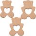 Alenybeby 2pcs Wooden Polar Bear Nursing Necklace - Handmade Beech Pendant for Kids | Natural Animal Shape Accessories - Buy Online on GoSupps.com