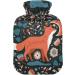 Shop Naanle Moon Fox Hot Water Bottle - 1L Transparent Heating Bag for Pain Relief & Cold Therapy | International Shipping - Buy Online on GoSupps.com