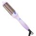 K&K 1.5 inch Thermal Brush Volumizing Brush Heated Curling Ceramic Tourmaline Ionic Curling Iron Quick Heating Makes Hair Silky Smooth Dual Voltage Straightening Round Design (Purple 1.5 Inch) 1.5 Inch Purple