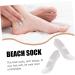 Housoutil 1 Pair Beach Socks Ballet Socks Silicone Ship Socks Arch Socks Compression Silicone Moisturizing Socks Cracked Heel Socks Socks Protector White Men and Women Spa - Buy Online on GoSupps.com