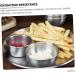OUNONA 10 Pcs Steak Sauce Cups Seasoning Dishes BBQ Sauce Bowls Stainless Ramekins Dipping Sauce Cups Salsa Bowls Ramekin Cups Indoor BBQ Household Products Salad Dressing Stainless Steel 5.5X5.5CMx5pcs Silverx5pcs - Buy Online on GoSupps.com