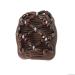 JUSTFOX - Trend African Hairclip Hair Clip Hair Comb Flowers Wooden Design Butterfly Brown
