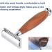 Dekaim Wooden Handle Razor | Classic Men's Double Blade Safety Razor | Premium Manual Shaving Experience - Buy Online on GoSupps.com