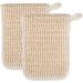 Natural Soap Bags for Soap Bars - 2PCS Exfoliating Cotton-Linen Pouch & Shower Scrubber - Buy Online on GoSupps.com