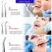 Antonki Dental Tools Teeth Cleaning Tools Dental Hygiene Kit Dental Picks Professional Stainless Steel Dentist Tools Plaque Remover Tartar Scraper - with Case - Buy Online on GoSupps.com