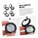 FOMIYES 6pcs Eye Shadow Box Eyeshadow Plastic Highlighter Case Empty Highlighter Case Cosmetic Sample Holder - Buy Online on GoSupps.com