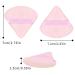 2pcs Pink Velor Powder Puff - Reusable Triangle Makeup Applicator for Loose Powder Foundation & Blush | Soft & Versatile Makeup Tool - Buy Online on GoSupps.com