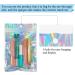 100pcs 5.5x7.8 Resealable Holographic Mylar Bags - Foil Zip Lock Sample Pouch for Candy, Jewelry, Lip Gloss - Gift Baggies for Packaging - Buy Online on GoSupps.com