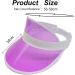 Qinsky Unisex 80s Retro Neon Sonnenvisier - 4 PCs Plastic Sunblende Hats for Golf Tennis & Poker Parties - International Shipping Available - Buy Online on GoSupps.com