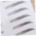 Ipetboom 2pcs 3d Eyebrow Stickers Eyebrow Sissor Kit -like Imitation Eyebrow Water Proof 6 Stickers - Buy Online on GoSupps.com